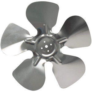 Appli Parts APFB-A10CCW Aluminum Fan Blade 10 in, 250 mm, CCW, 22 degrees, hubless 5 holes, 5 wings