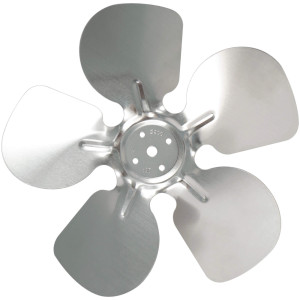 Appli Parts APFB-A08CCW Aluminum Fan Blade 8 in, 200 mm, CCW, 28 degrees, hubless 5 holes, 5 wings
