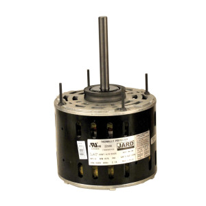JARD 22590 3/4HP 1075rpm Motor para Unidad Evaporadora de Aire Acondicionado 6 polos, 1 eje, Cerramient OAO, 3 velocidades, Marco 48, Reversible, 208-230 V,60 Hz,1 Ph, 10mfd/370VAC Capacitor