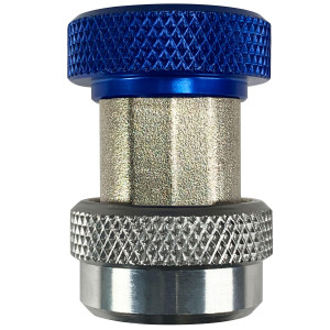 Appli Parts APQC-134L Acople Rapido Refrigeracion y Aire Acondicionado Automotriz para carga y servicio R-134 Baja azul, adaptador de bronce, conexion de 1/4 de pulg Appli Parts APQC-134L Acople Rapido Refrigeracion y Aire Acondicionado Automotriz para carga y servicio R-134 Baja azul, adaptador de bronce, conexion de 1/4 de pulg