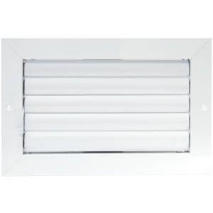 Laminaire L-CL1M1006 10x6 1-Via, Blanco, Hoja Curva, Difusor de Cielo con Damper ML
