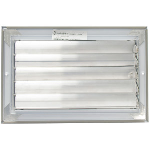 Laminaire L-CL1M1006 10x6 1-Via, Blanco, Hoja Curva, Difusor de Cielo con Damper ML