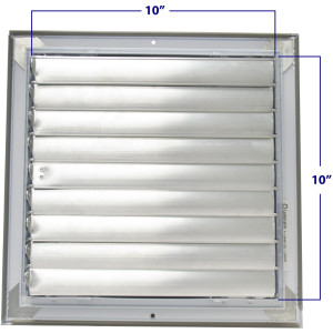 Laminaire CL4M1010 10x10 4-Way, White, Curved Blade, Ceiling Diffuser with ML Damper Laminaire CL4M1010 10x10 4-Way, White, Curved Blade, Ceiling Diffuser with ML Damper