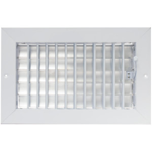 Laminaire VML1410 14x10 Wall Grille, White with ML Damper