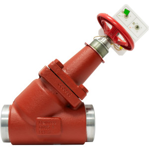 Danfoss 148B5830 Valvula de Cierre SVA-S 65, 2-1/2 pulg, Recta, con Manilla de Rueda