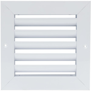 Laminaire L-RA66 Return Grille 6 x 6 in, White Aluminum  6x6 W
