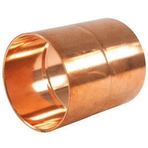 NDL N-1055 Coupling w/roll stop 1-3/8in Copper pipe fittings C x C Sweat connections for refrigeration, air conditioning and plumbing applications ACR
 NDL N-1055 Coupling w/roll stop 1-3/8in Copper pipe fittings C x C Sweat connections for refrigeration, air conditioning and plumbing applications ACR