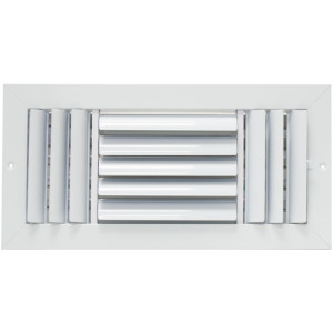 Laminaire L-CL3M1406 14x6 3-Via, Blanco, Hoja Curva, Difusor de Cielo con Damper ML