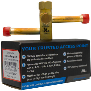 SANHUA SERVICE-BAR-3-S-T Service Valve 3/8 in, ODF SANHUA SERVICE-BAR-3-S-T Service Valve 3/8 in, ODF