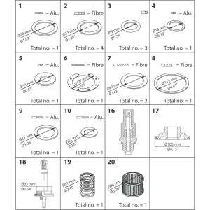 Danfoss 027F3376 Kit De Mantenimiento Valvulas PM3- 65