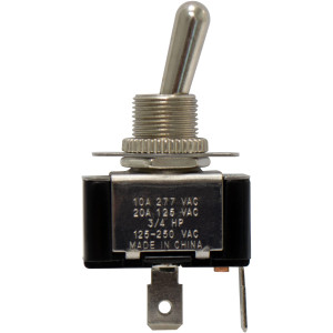Diversitech ED448 Toggle Switch, SPST, 120 V, 20,AMPS, 220 V, 10AMPS, 3/4 HP, LR107402 Diversitech ED448 Toggle Switch, SPST, 120 V, 20,AMPS, 220 V, 10AMPS, 3/4 HP, LR107402