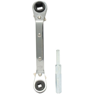 Uniweld 70074 Llave Ratchet, 3/16 y 1/4 pulg apertura cuadrada, 3/8 y 5/16 pulg apertura Cuadrada, con Adaptador Dual para Valvula exagonal de 3/16 y 5/16 Uniweld 70074 Llave Ratchet, 3/16 y 1/4 pulg apertura cuadrada, 3/8 y 5/16 pulg apertura Cuadrada, con Adaptador Dual para Valvula exagonal de 3/16 y 5/16