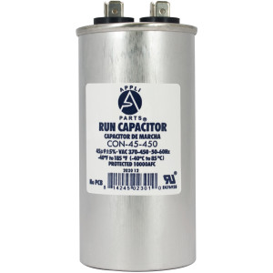 Appli Parts Condensador Capacitor de Marcha 45 Mfd uF (microfaradios) 370VAC o 450VAC CBB65 Universal Aire acondicionado y otras aplicaciones Redondo UL E476928 10.8cm Alto 4.7cm Ancho CON-45-450 Appli Parts Condensador Capacitor de Marcha 45 Mfd uF (microfaradios) 370VAC o 450VAC CBB65 Universal Aire acondicionado y otras aplicaciones Redondo UL E476928 10.8cm Alto 4.7cm Ancho CON-45-450