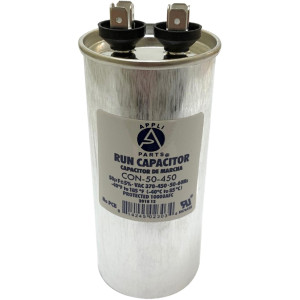 Appli Parts Condensador Capacitor de Marcha 50 Mfd uF (microfaradios) 370VAC o 450VAC CBB65 Universal Aire acondicionado y otras aplicaciones Redondo UL E476928 12cm Alto 5cm Ancho CON-50-450 Appli Parts Condensador Capacitor de Marcha 50 Mfd uF (microfaradios) 370VAC o 450VAC CBB65 Universal Aire acondicionado y otras aplicaciones Redondo UL E476928 12cm Alto 5cm Ancho CON-50-450