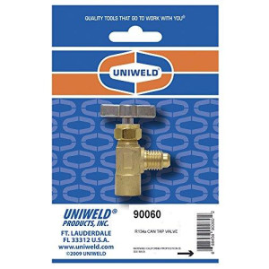 Uniweld Valvula Para Lata Refrigerante R134 Con Conector Macho 1/2pulg Acme 90060 Uniweld Valvula Para Lata Refrigerante R134 Con Conector Macho 1/2pulg Acme 90060