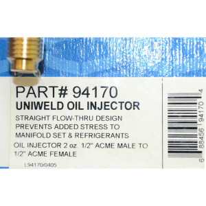 Uniweld Inyector De Aceite Con Conector 1/2pulg Acme 94170 Uniweld Inyector De Aceite Con Conector 1/2pulg Acme 94170