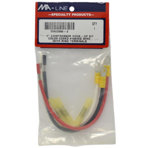 MA-Line MA02985-2 Kit de Cables para conexion Compresor, 8 pulg de largo con Terminales de Anillo