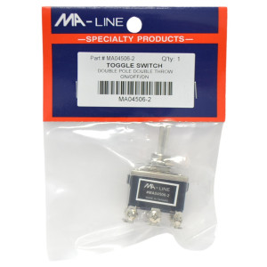 MA-Line MA04506-2 Interruptor de Palanca Apagado Central de Doble polo y Doble tiro