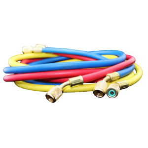 Appli Parts APMG-H60630 150 cm Lagrgo 1/4 pulg SAE, 3 Mangueras Manometro, Multiple Refrigerante, Rango de Presion 600-3000 psi para uso en Sistemas de Refrigeracion y Aire Acondicionado Appli Parts APMG-H60630 150 cm Lagrgo 1/4 pulg SAE, 3 Mangueras Manometro, Multiple Refrigerante, Rango de Presion 600-3000 psi para uso en Sistemas de Refrigeracion y Aire Acondicionado