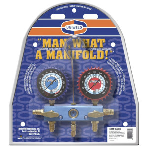 Uniweld 90008 Juego Manometro Automotriz 60 pulg Soft Magic R134a/R-1234yf con Acoples 90478/90479 Esfera 2-1/2 LPF Uniweld 90008 Juego Manometro Automotriz 60 pulg Soft Magic R134a/R-1234yf con Acoples 90478/90479 Esfera 2-1/2 LPF