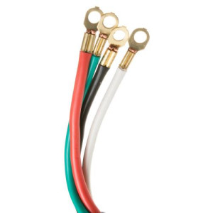 GE WX09X10035 Genuine OEM Range Oven Power Cord 4 ft 40 Amp 125-250 V with 4 wires, compatible with WX09X0014 WX09X0015 WX09X0016 WX09X0035 and other replacement models