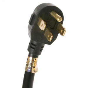 GE WX09X10035 Genuine OEM Range Oven Power Cord 4 ft 40 Amp 125-250 V with 4 wires, compatible with WX09X0014 WX09X0015 WX09X0016 WX09X0035 and other replacement models