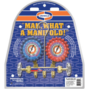 Uniweld QS4L3H Juego Manometro Completo (R-410a/R-22r/R-404a) Psi/ F con Mangueras 3 pies Uniweld QS4L3H Juego Manometro Completo (R-410a/R-22r/R-404a) Psi/ F con Mangueras 3 pies