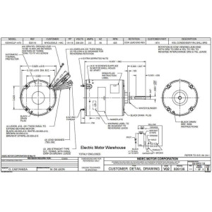 US Motors 1874 1/4-1/8 hp 825 rpm, 8 poles, 1 shaft, TEAO Enclosure, 1 speed, 5.5 diameter, CCW, Lead End, Reversible, 208-230 V, 60 hz, 1 ph, 5 mfd/370 VAC Run Capacitor K055CLP1470012B