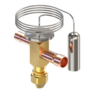 Danfoss 068N7680 0.32 TR Valvula de Expansion, TD 1, R404, 3/8x1/2 in, Soldable, Ecualizacion Interna, Una Via, -40 a 10 F