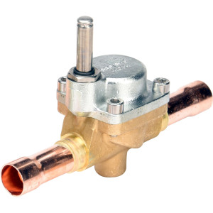 Danfoss 032L2201 Valvula Solenoide EVR 25, 1-1/8 pulg Soldable, ODF x ODF sin Stem Manual, NC
