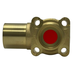 Danfoss 067B4023 Cuerpo Valvula Soldable Angular 7/8 x 1-1/8 ODF x ODM para TE20/TQ12/TQ20 incluye set de Tornillos 067B0504