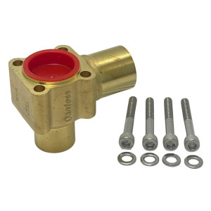 Danfoss Valve Body Solder Angleway 7/8 X 1-1/8 Odf X Odm 067b4023 Te12 / Te20, Fit: 068b4023