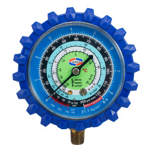 Uniweld G30LD-5 Esfera de Manometro Baja Azul R-12/R-22/R-134a Celsius, Psi-Kg/Cm2 Uniweld G30LD-5 Esfera de Manometro Baja Azul R-12/R-22/R-134a Celsius, Psi-Kg/Cm2