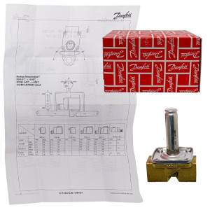 Danfoss 032U7520 Solenoid Valve 1/2 in NPT EV220B 10B NC000  Danfoss 032U7520 Solenoid Valve 1/2 in NPT EV220B 10B NC000