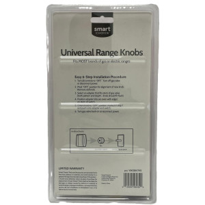 Electrolux KNOBKIT4S Perillas Universales para Estufa, 4 perillas Acero Inoxidable con adaptadores