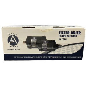 Appli Parts APFD-B163S Filtro Secador 3/8 pulg Bidireccional 163 ODF Soldable Universal para sistemas de Refrigeracion y Aire Acondicionado