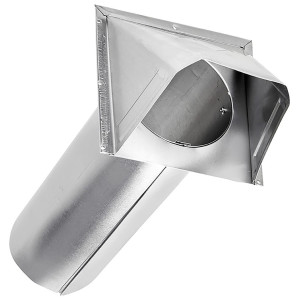 Lambro 3440 Aluminum Preferred Hood Vent with damper 4 inch wall vent 11 inch pipe