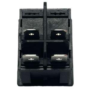 Appli Parts APRS-250G Rocker Switch 250V, 30A, Green, Lighted, DPST, 4 Pin
