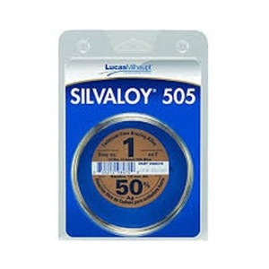 Soldadura de plata Lucas Milhaupt Silvaloy 505 50% 1/16in 1.6mm 1 oz 98070
