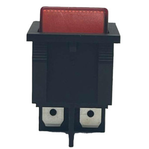 Appli Parts APRS-250R Rocker Switch 250V, 30A, Red, Lighted, DPST, 4 Pin
