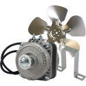 Appli Parts APFM-102E 10W Condenser and Evaporator Fan Motor 220V 60Hz 0.35A, Includes 9in Aluminum Fan Blade and Mounting Base, Universal Replacement for Commercial Refrigeration Units