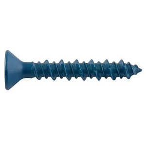 DFM12762 1/4 in x 1-3/4 in UltraCon+ Concrete Screw Anchors, Phillips Flat Head, Gimlet Point, No 3 Drive Size, 3/16 in Drill Bit Size, Blue Stalgard Coating