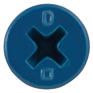 DFM12762 1/4 in x 1-3/4 in UltraCon+ Concrete Screw Anchors, Phillips Flat Head, Gimlet Point, No 3 Drive Size, 3/16 in Drill Bit Size, Blue Stalgard Coating
