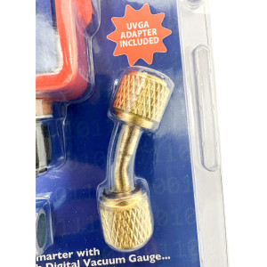 Uniweld UVG3 Vacuometro Digital Smartech con Pantalla Iluminada, Rango 0-15000 Micrones
Max presion 500psi, adaptador UVGA Incluido
Requiere 1 CR132AA Bateria (incluida)