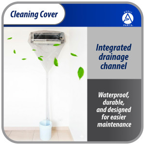 Appli Parts APCC-1836A Cleaning Cover Kit or Maintenance for Mini Split 1.5 - 3 Tons (from 18,000 to 36,000 Btu) Circumference of 3.94 yd, Waterproof, with Integrated Hose. Replaces 535 537 565 575