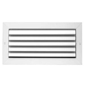 Laminaire L-CL1M1414 14x14 1-Way, White, Curved Blade, Ceiling Diffuser with ML Damper