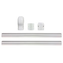 Appli Parts APLC-SET75 Cobertor para Lineas de Aire Acondicionado Juego de 75mm ancho, incluye: 2 Rectas, 1 Acople,1 Tapa Pared, 1 Tapa
