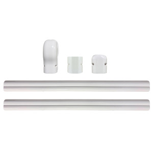 Appli Parts APLC-SET75 Cobertor para Lineas de Aire Acondicionado 3 in x 2.28 m para Minisplit HVAC 7000 a 24000 BTU Incluye 2 Rectas, Acople, Tapa de Pared, Tapa Final y Tornillos