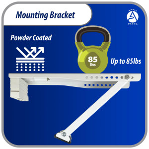 Appli Parts Window Air Conditioner Bracket for Units Up to 85 lbs, Heavy Duty Powder Coated Finish Mount for Extra Durability, Installation Hardware Included, Mounting Parts APAB-2038