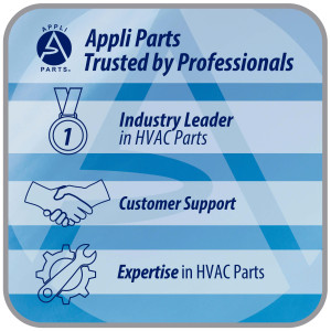 Appli Parts AXF-450-4 17-3/4 in Axial Fan Motor Guard Mounted Fan Blade 220-440 V, 3Ph 50-60Hz 300W, 1600rpm, Universal replacement for Cold Room Evaporators, Condensing Units, Work Temp -22F to 140F